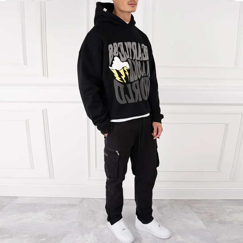 our hoodies puff print designs at hongfeng make every hoodie stand out in style.